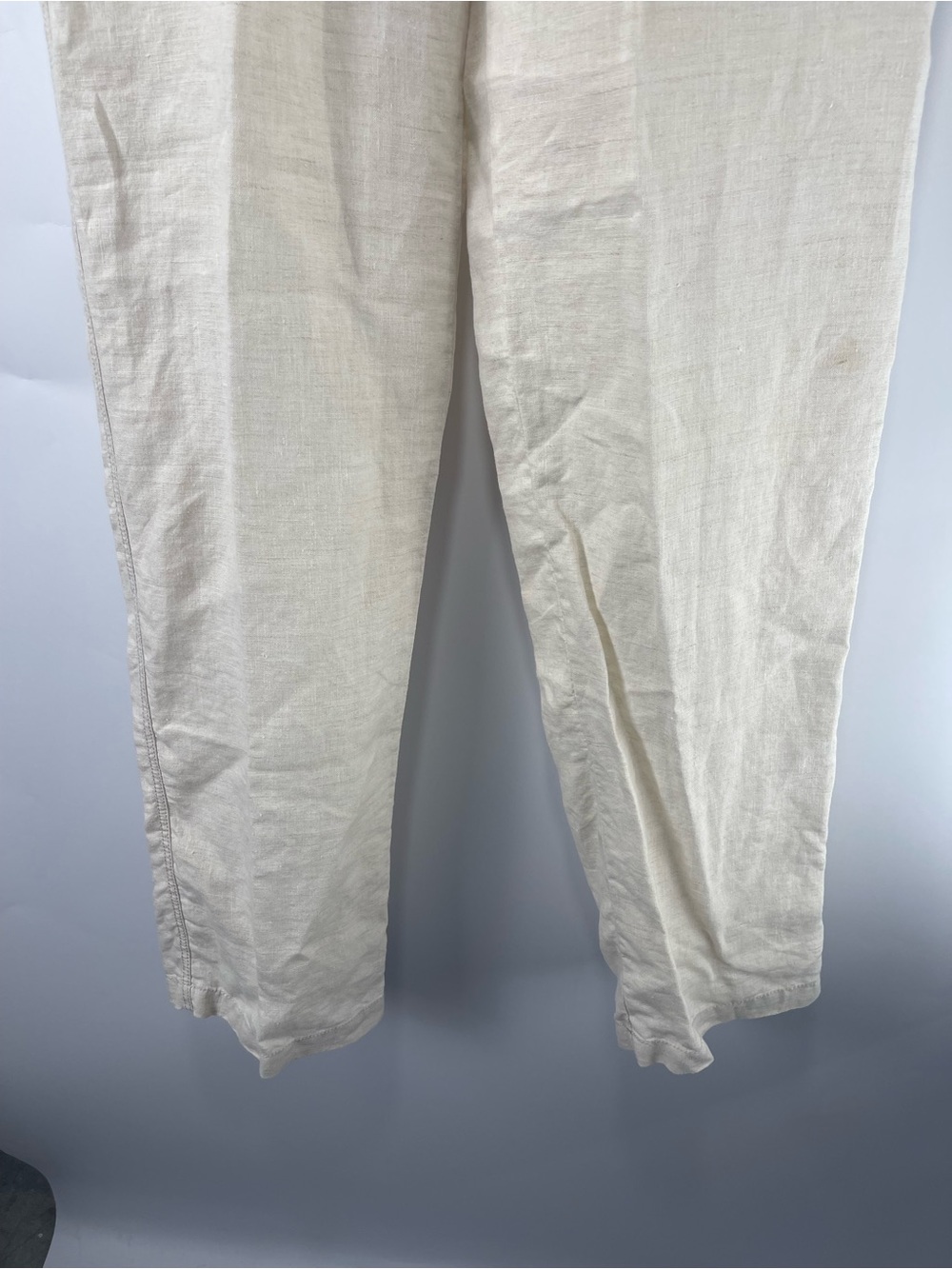 Tommy Bahama Relax Men’s Ivory Cream 100% Linen Drawstring Medium Pants - Picture 4 of 13